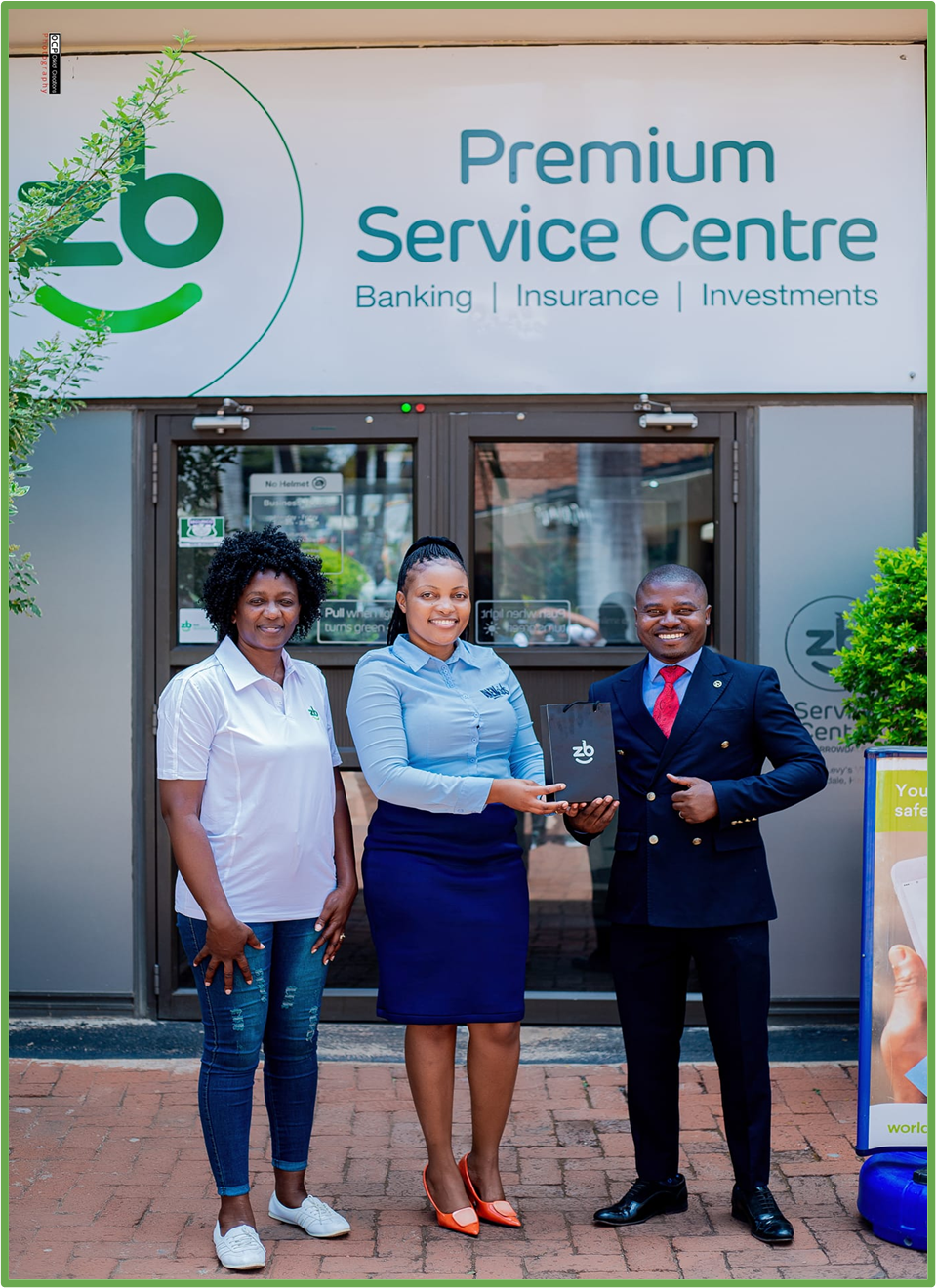 ZB premium service centre and staff